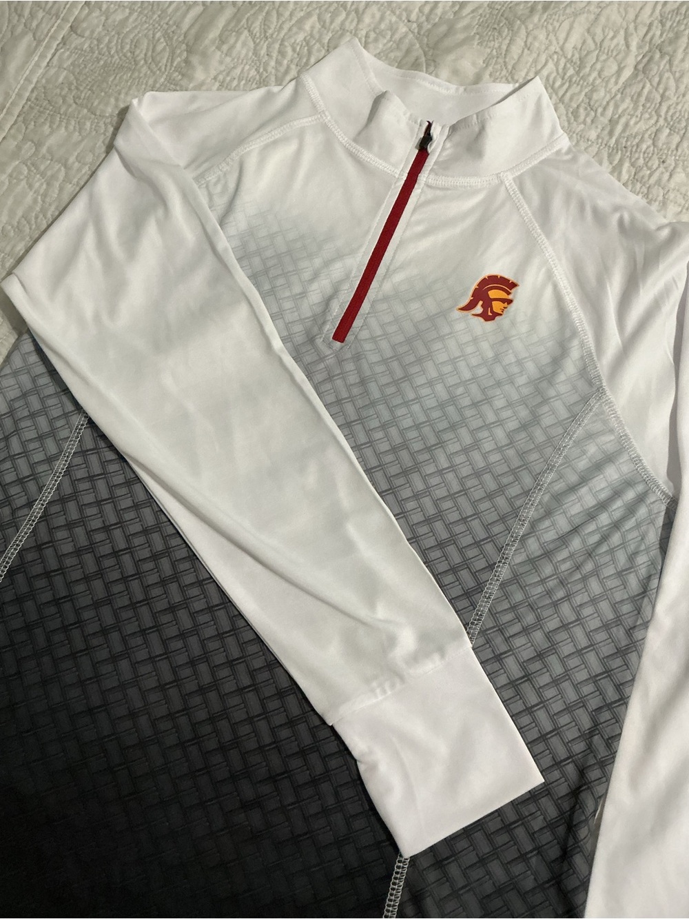 Colosseum USC Trojans Magic Ombré 1/4 Pullover Women’s Jacket Logo Size XL